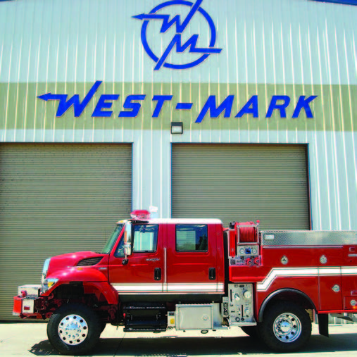 図2 消防機材もウエスト・マーク社の製造シリーズである。