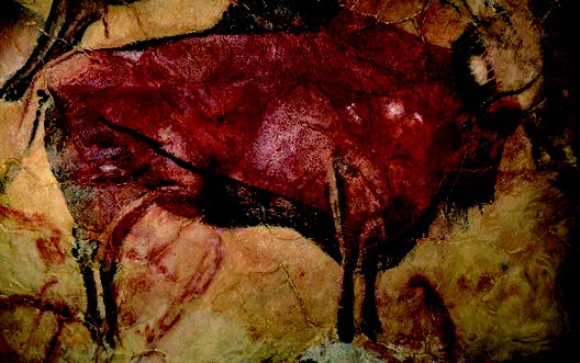 図1　"複数色で描かれたバイソンは歴史上初の落書きと知られている。アルタミラ洞窟壁画（スペイン）、紀元前20,000年ごろ